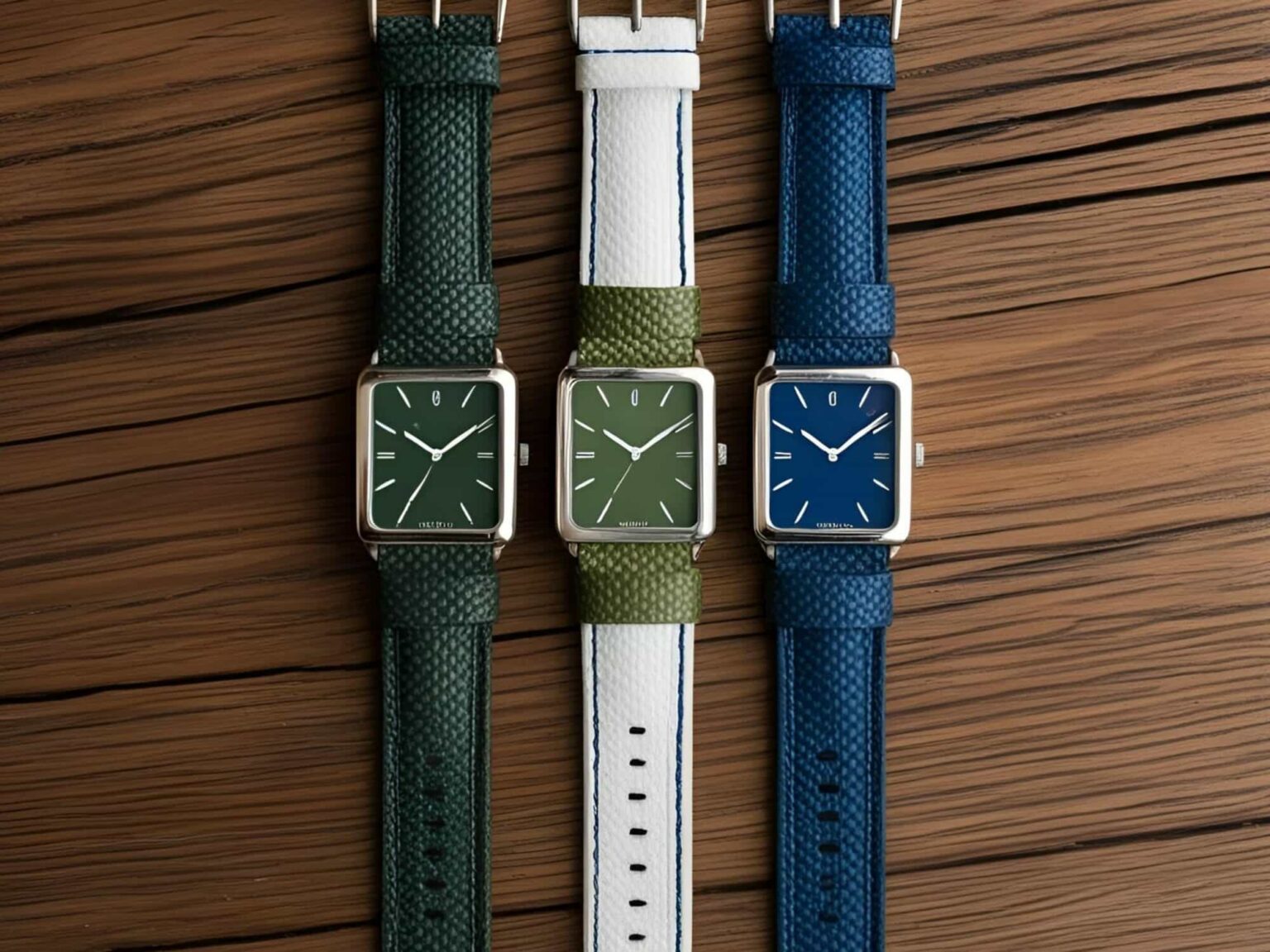 Cinturini sostenibili per orologi, realizzati con materiali riciclati.